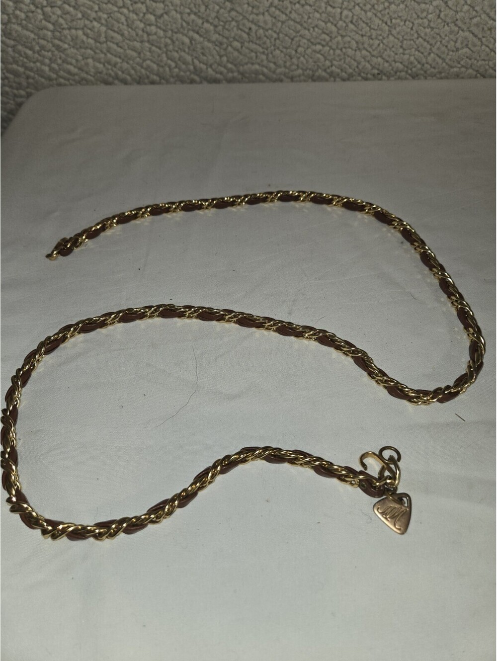 Vintage Designer Belt By Morris Moskowitz Featuring A Gold Toned Chain With...